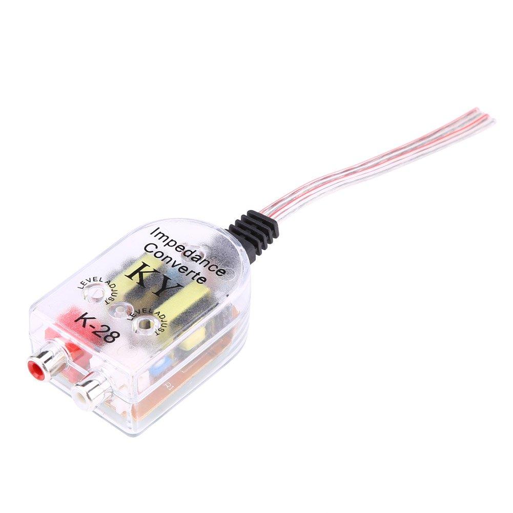 

Audio CD Amplifier Car Audio Amplifier Line Impedance Conversion Plastic Adapter, Material, 5.5 3.7 2.5cm