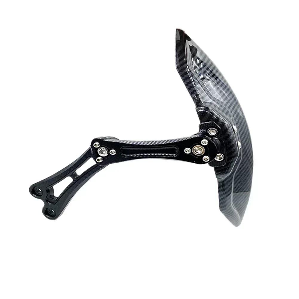 Motorcycle Adjustable Imitation Carbon Fiber Aluminium Alloy Rear Wheel Fender Mudguard Universal Extend Extender Accessories
