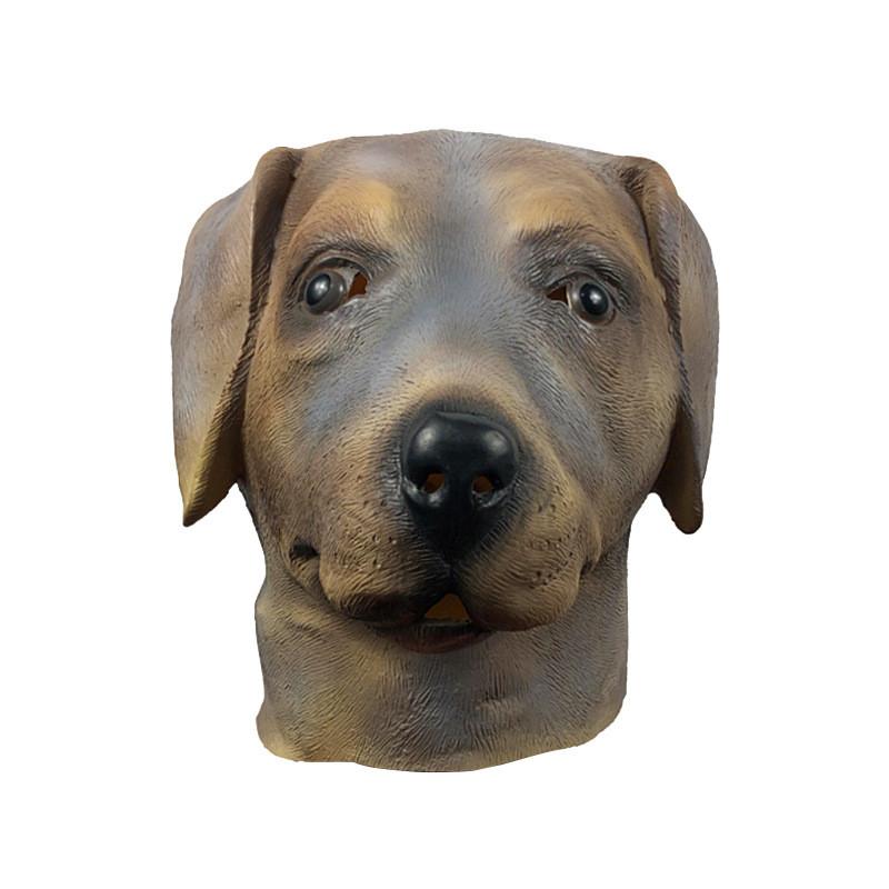 Adorable Labrador Dog Head Mask Cute Animal Costume For Halloween Party Fun Events