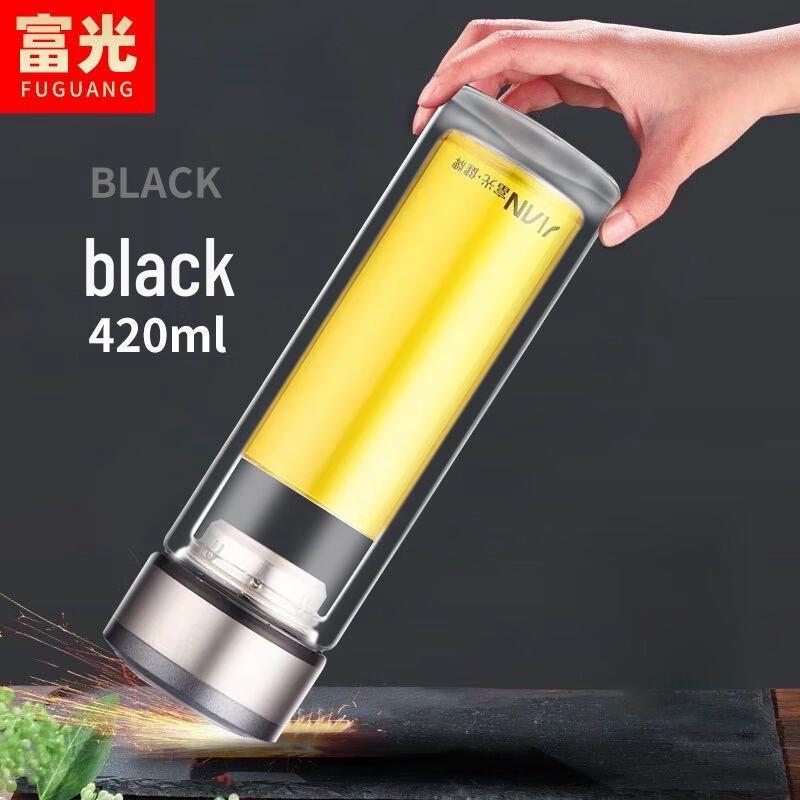 Fuguang Business Double-Layer Glass Tea Cup