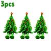 1/10pcs Green Christmas Tree Ornaments 3D Printed Funny Xmas Tree Decoration Supplies Colorful Joint Movable Shaped Gifts