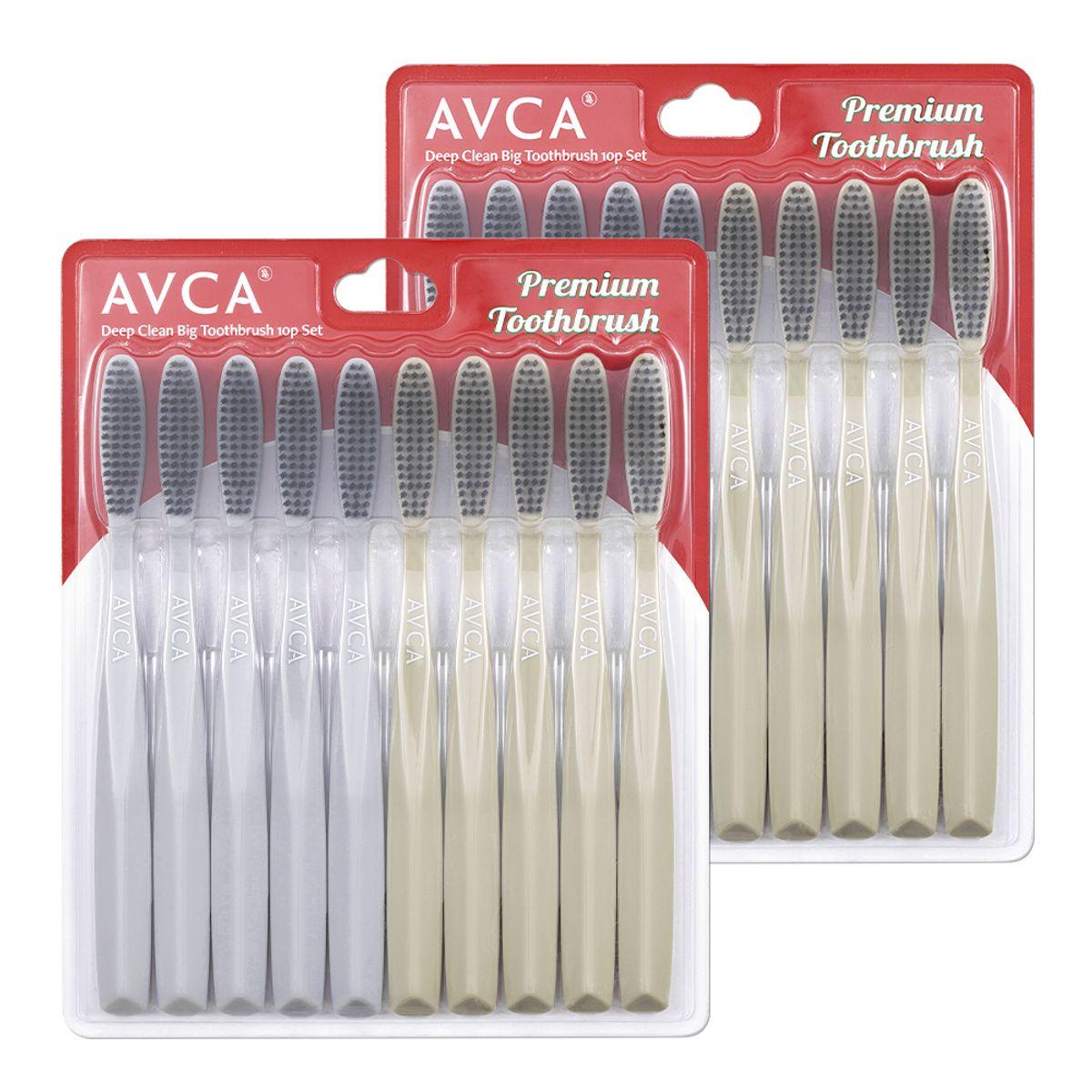 [Abka] Deep Clean Jumbo Toothbrush 10-Pack (2 Packs)