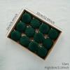 New 12Pcs/Box 8cm Velvet Christmas Ball Pendant Xmas Tree Ornament with Hanging Loop Christmas Hanging Decoration for Home Party