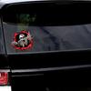 Personalized Skull Middle Finger Car Decoration Decal Waterproof Car Sticker Suitable for All Kinds of for Cars 15x14cm