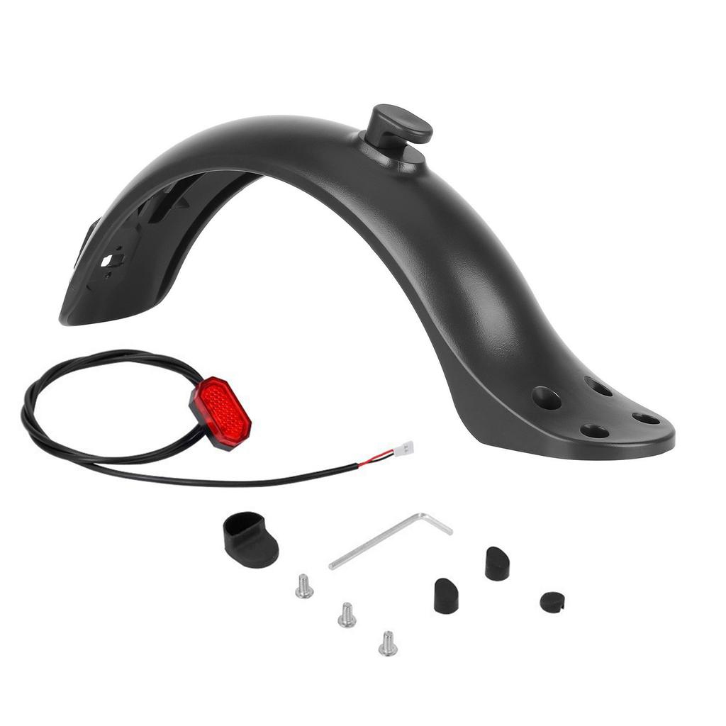 Uprgades Electric Scooter Rear Fender Splash Proof 4 Hole Mudguard Replacement Plastic Rear Fender for 8.5 Inch Scooters