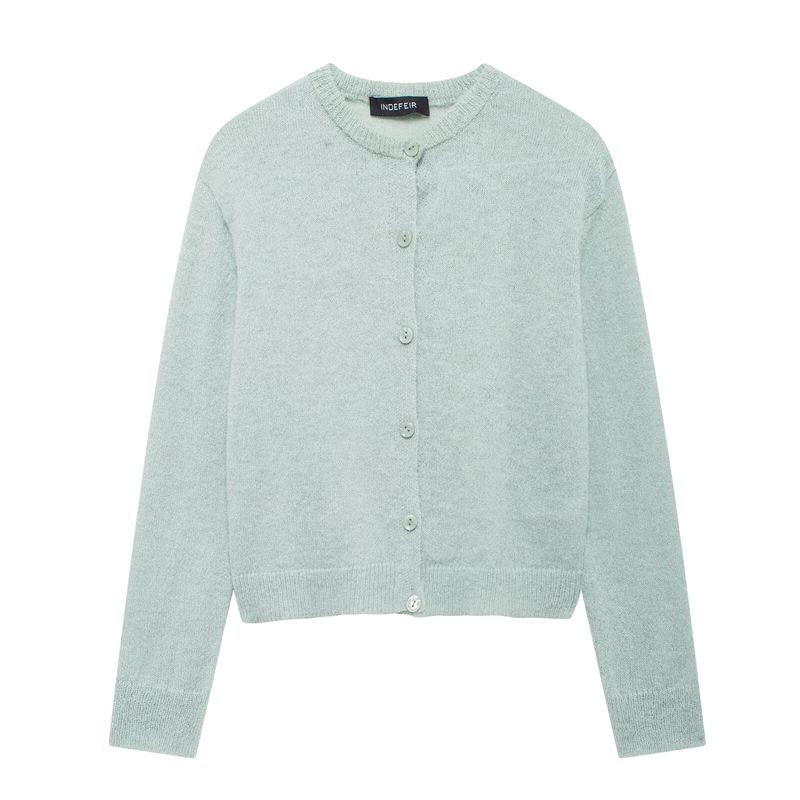 Kaslead New Arrival Women's Clothing Fashion Style Stylish Simple and Versatile Casual Thin Needle Knitting Outwear 5536124