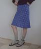CITTA Soft Dot Flare Midi Skirt_Cts639(Blue)