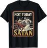 Not Today Satan Funny Jesus Christian Retro T-Shirt