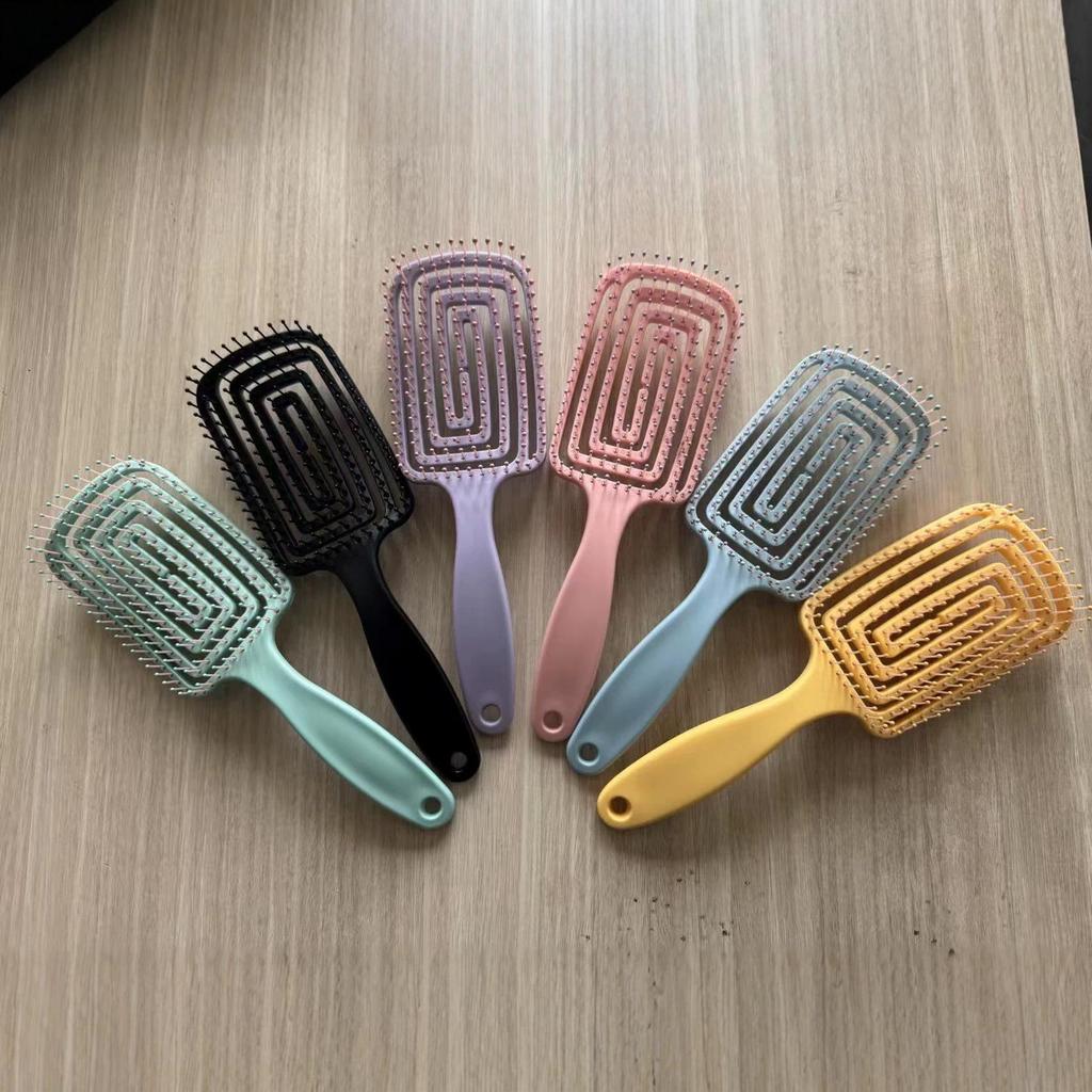 Fluffy Styling Skeleton Massage Comb for Women - Air Cushion KT Hairdressing Comb