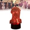 Rascal Does Not Dream Of A Dear Friend Mai Sakurajima 3d Touch Led Night Light With Remote Control For Bedroom Decor