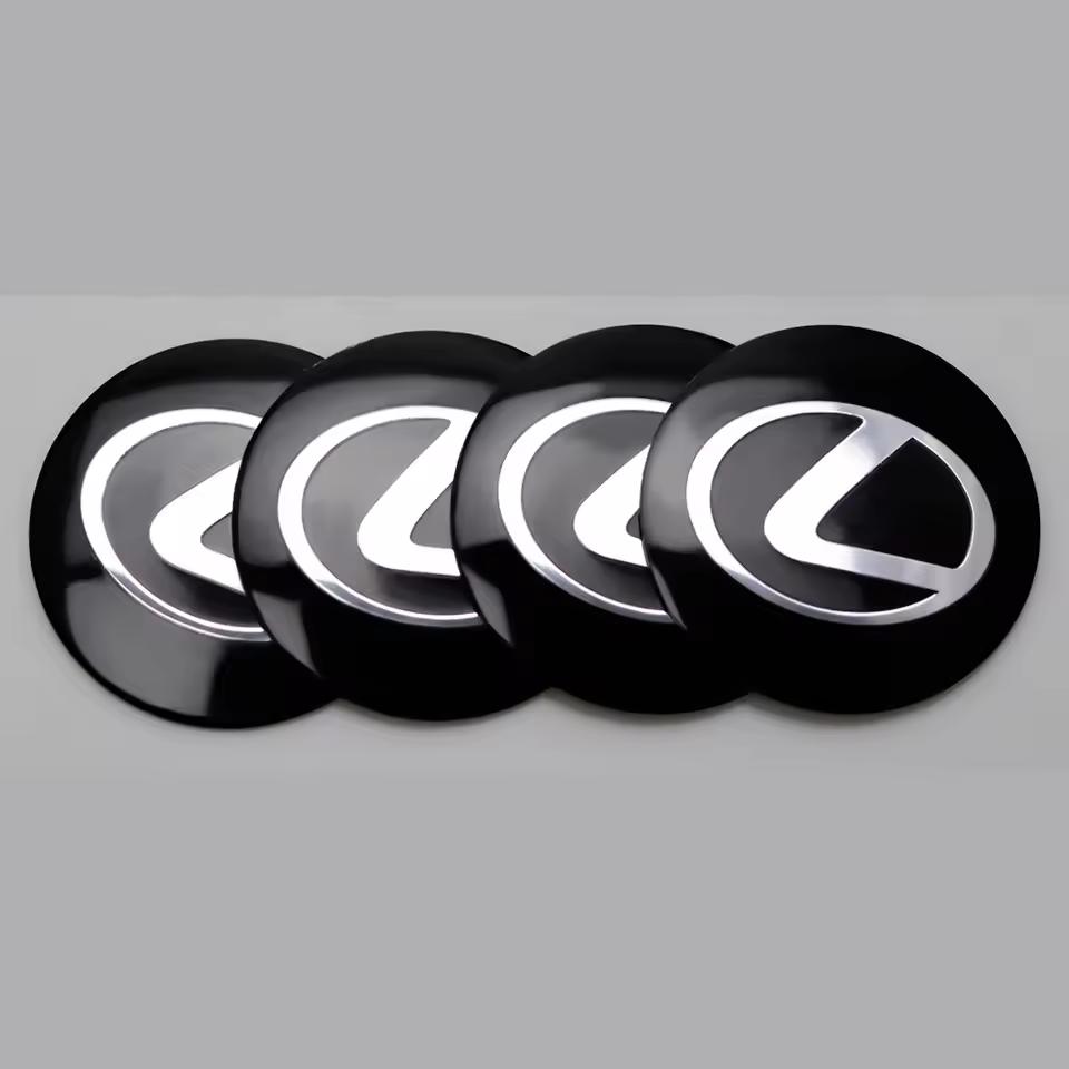 

4pcs 56/60mm Car Wheel Hub Center Cap Sticker Accessories For Lexus ES300 ES300h ES350 NX LX RX GS ES NX350h UX250h RX350h UX LM