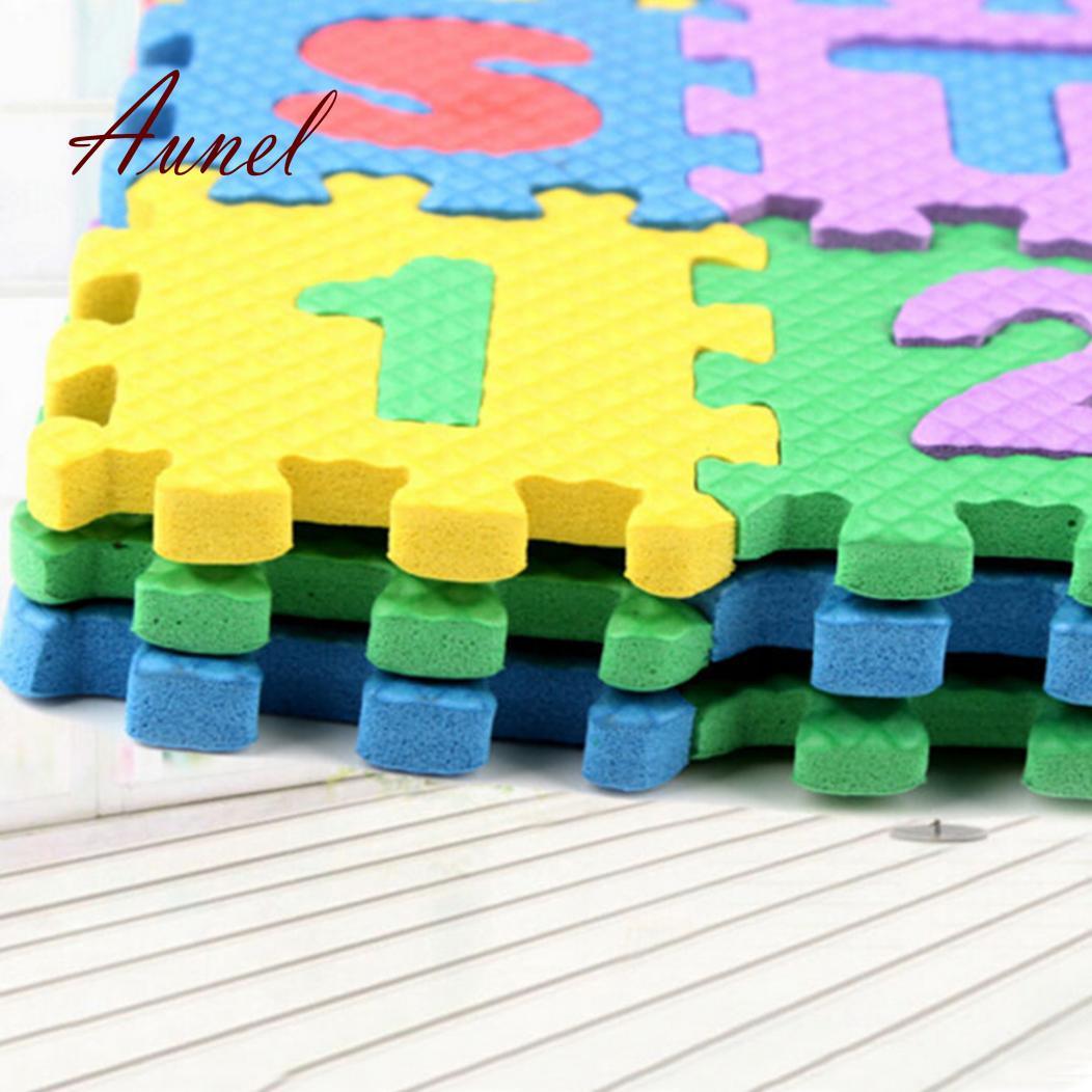 Мягкий сборный коврик пазл из элементов с буквами. 36 элементов в комплекте — фото 2
