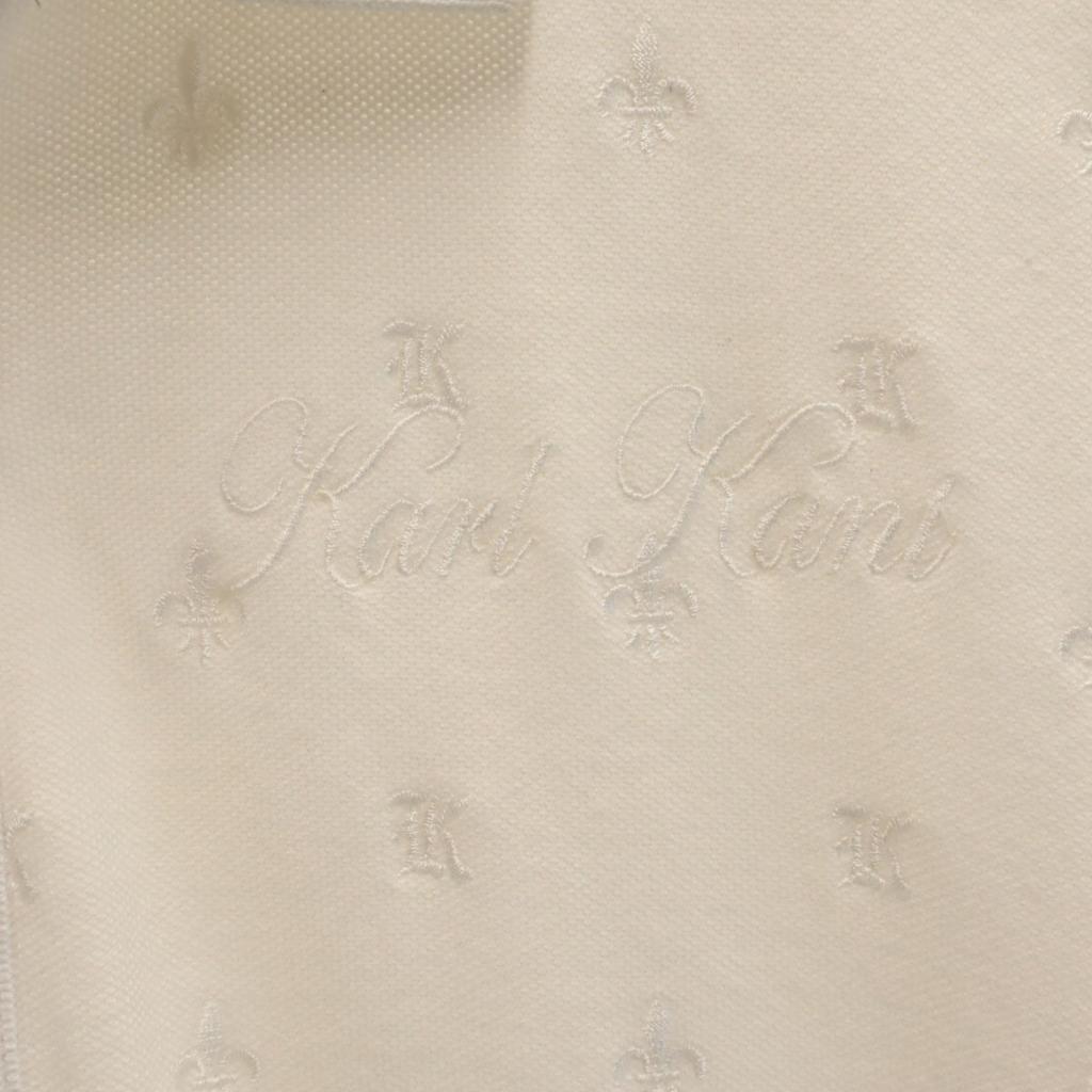 Karl Kani Short sleeve Polo shirt XL White Kanoko fabric Men's Used