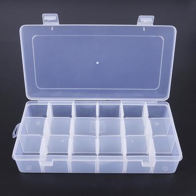 18 Fächer Verstellbare Praktische Aufbewahrungsbox Perlen Ringbox Schmuck Präsentations Organizer
