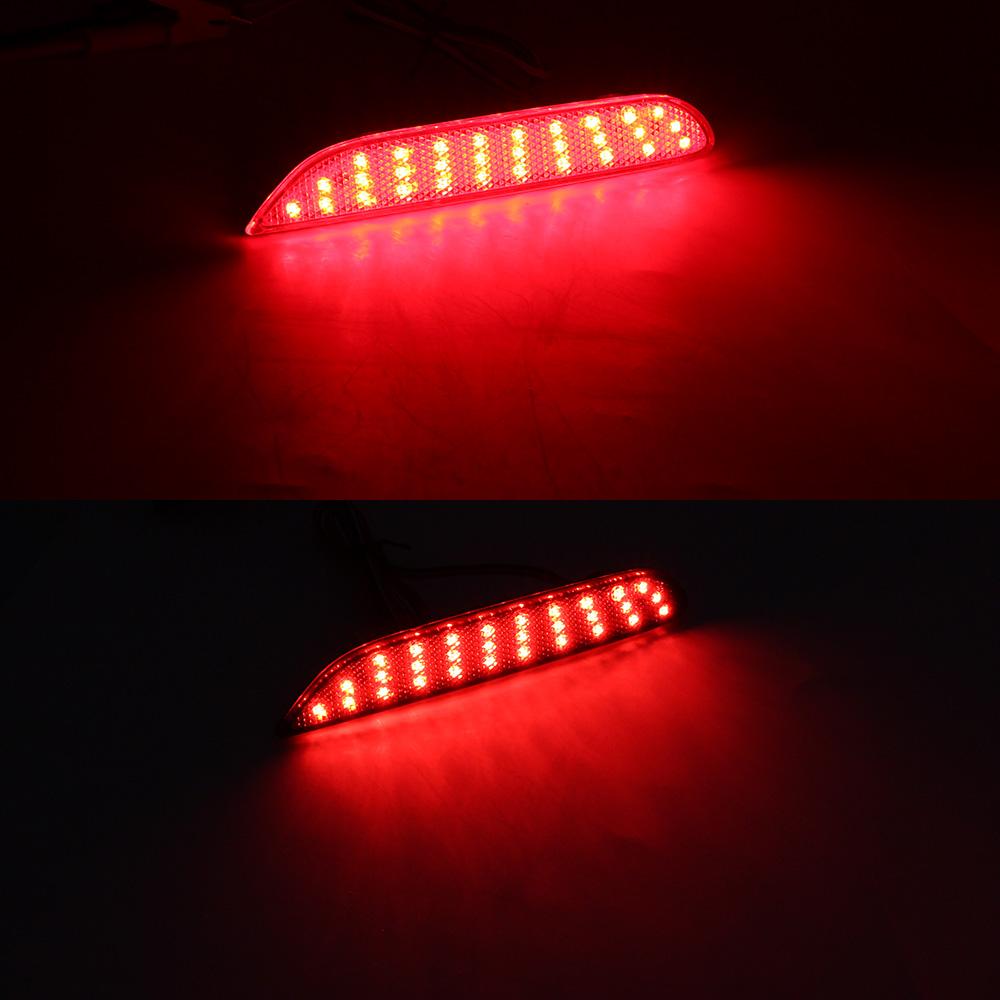 LED Rear Bumper Reflector Lights For Nissan X-trail T32 Rogue Qashqai J11 Leaf Pathfinder Infiniti Q50 QX60 JX35 2014 2015 2016