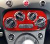 Carbon Fiber AC Switch Frame Sticker for Fiat 500 Interior