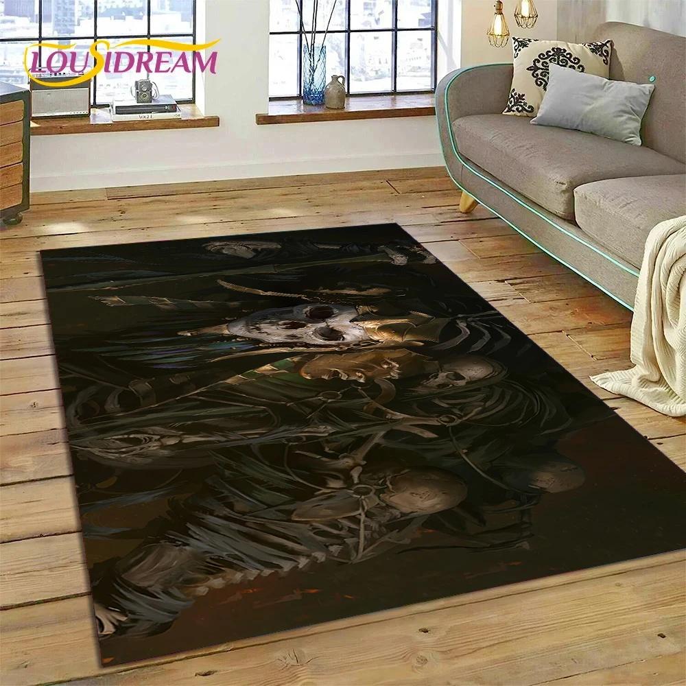 Alfombra de Juego Retro 3D de Diablo para Dormitorio, Sala de Estar, Decoración del Hogar, Sofá, Niños Jugando, Decoración Grande, Felpudo de Regalo