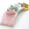 Camiseta Interior Básica de Algodón Puro de Manga Larga y Cuello Alto para Niñas Otoño/Invierno 2025
