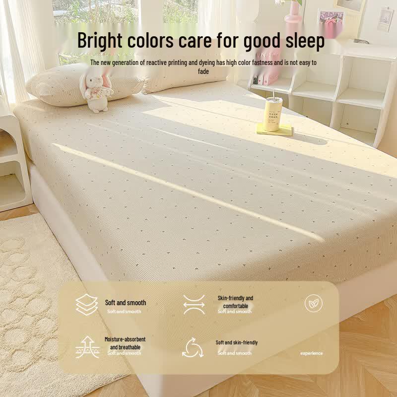 Hongdou Class A Double-Layer Gauze Fitted Sheet 3-Piece Set