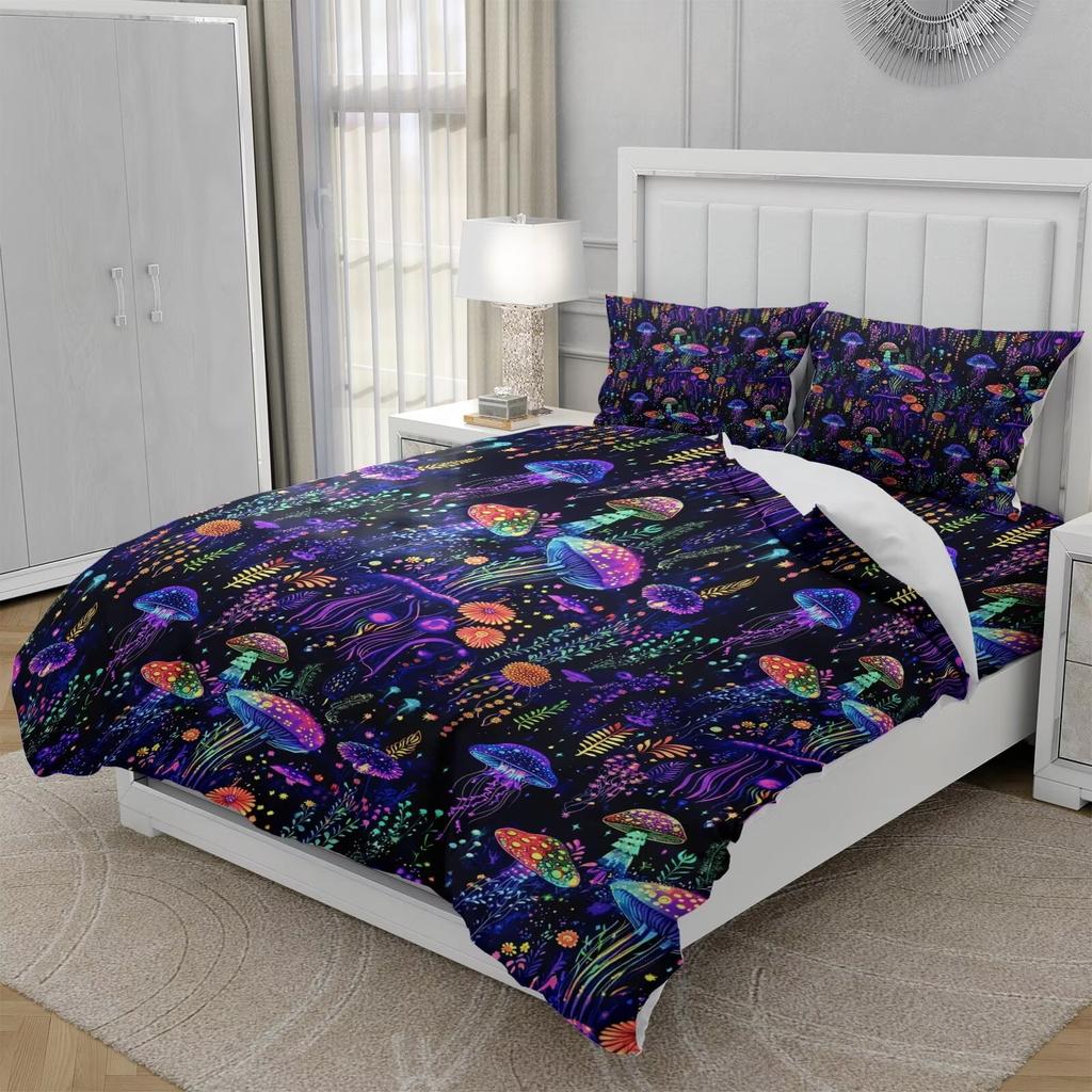 Comforter Cartoon Jellyfish Printed S Adult High Quality Bedding Set Bed Giftqueen Size Warm Soft And Breathable