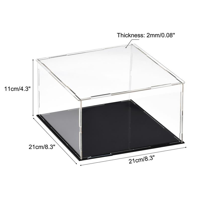 Clear Acrylic Display Case Box Dustproof Storage Countertop Box Protection Showcase Cube Figures Collectibles Model Toy Show Box
