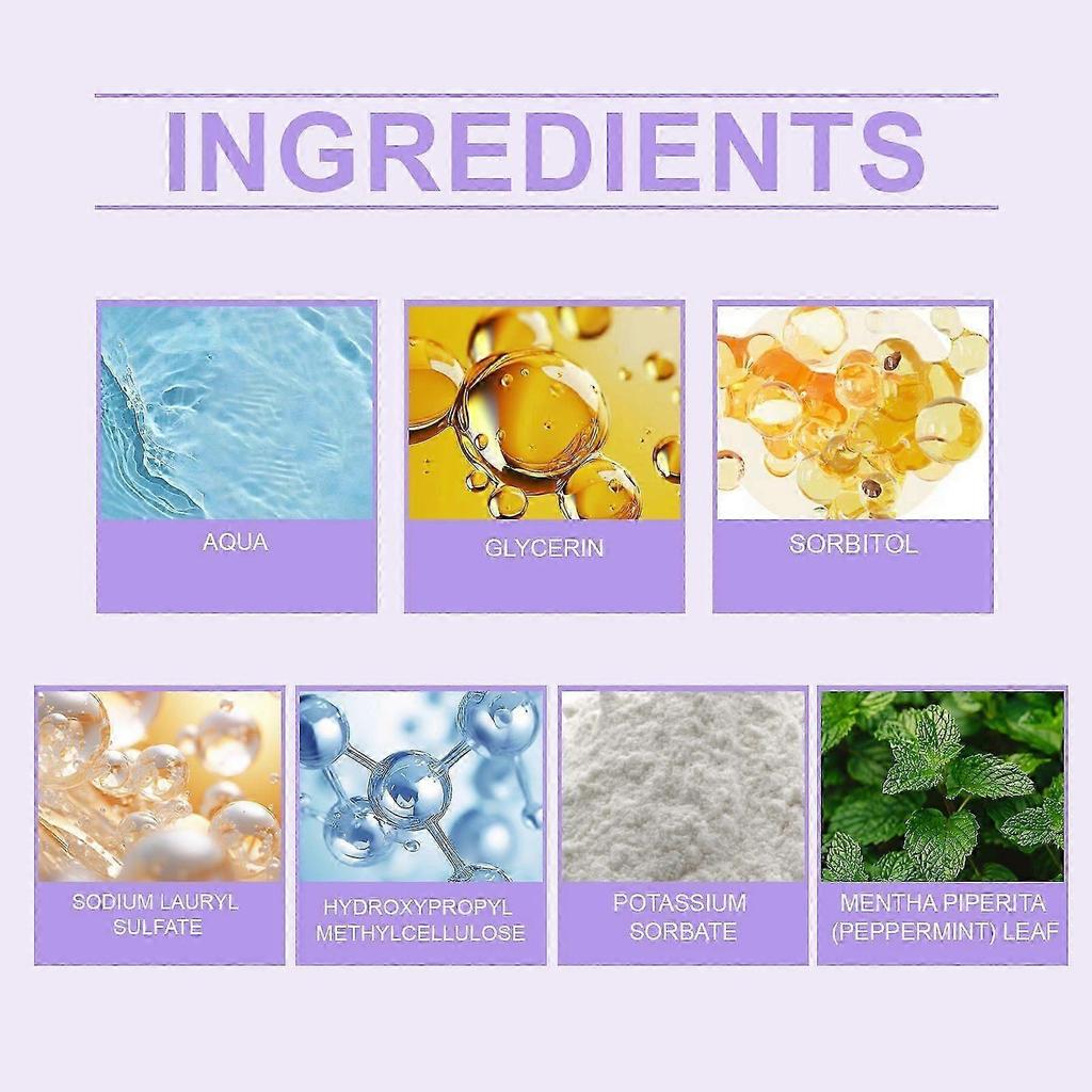 Purple Toothpaste - Freshens Breath, Whitens Teeth, Prevents Tartar & Stains - Gentle, Effective Oral Care In 30g