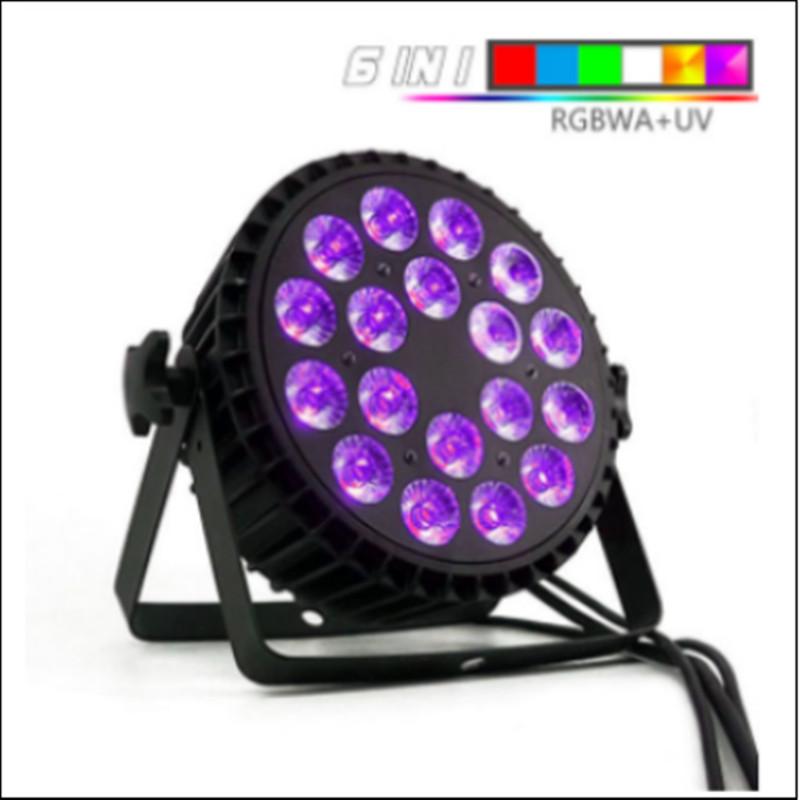 LED 18x18W 6 In1 Disco DJ Club Wedding Outdoor Stage Lighting Equipment RGBWA+UV High Brightness Par Light