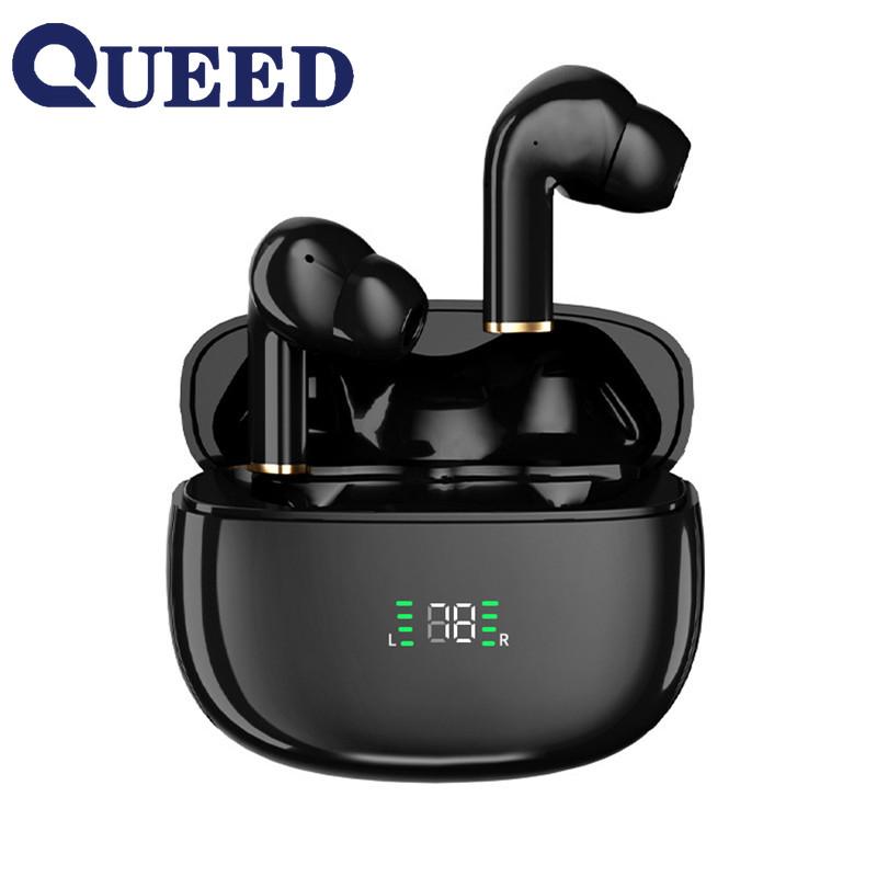 

Bluetooth-гарнитура с активным шумоподавлением, беспроводное шумоподавление, низкая задержка, длительный срок службы батареи, ENC чёрный