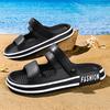 Fashion Men's Slippers Summer New Sandals  Light Adult Thick-soled Beach Shoes Men Non-slip Open-toe Sandals for Outdoor Male