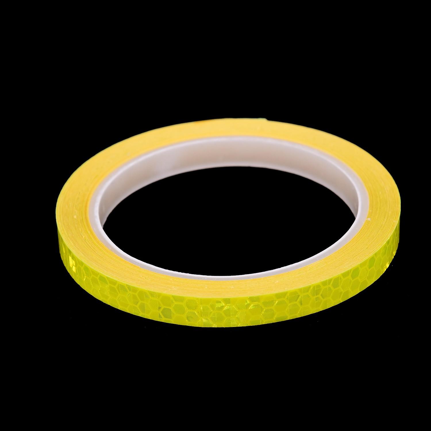 

Светоотражающая лента-наклейка для велосипеда, автомобиля, мотоцикла, 8 м, видимость колес жёлтый