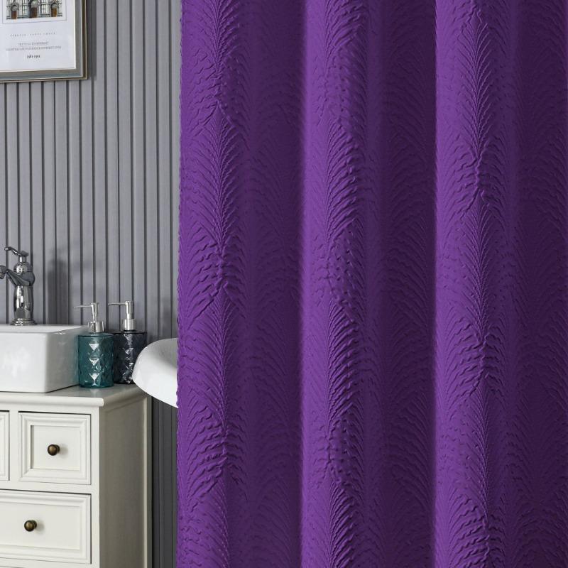 Wodoodporny do łazienki Bez wiercenia Partycja Zestaw zasłon prysznicowych Zasłony prysznicowe Odporny na pleśń Zasłona prysznicowa z 12 haczykami