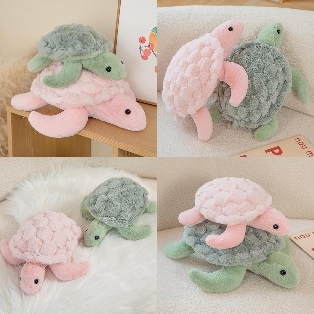Plush Stuffed Turtle Toys Marine Organism Couple Dolls Girl Gifts Birthday