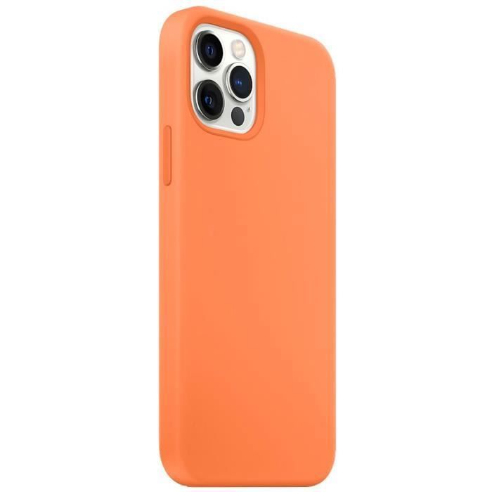 Schutzhülle - E.F.CONNECTION - für iPhone 12 Pro - Premium TPU - Stoßfest - Rutschfest Orange