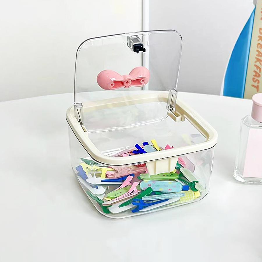 Hair Accessories Storage Organizers Vanity Accessories Storage Holder Dustproof  Laundry Storage Containers Bathroom Organizer