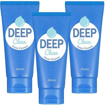 Deep Clean Foam Cleanser 130ml 3pcs