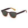 Fashion Transparent Elliptical Sunglasses Women Men  Retro Rivet Tortoise Small Square Sun Glasses UV400