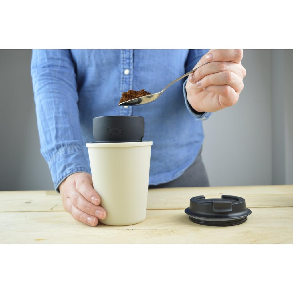 Rivers Plastic Wall Mug, Sleek Beige