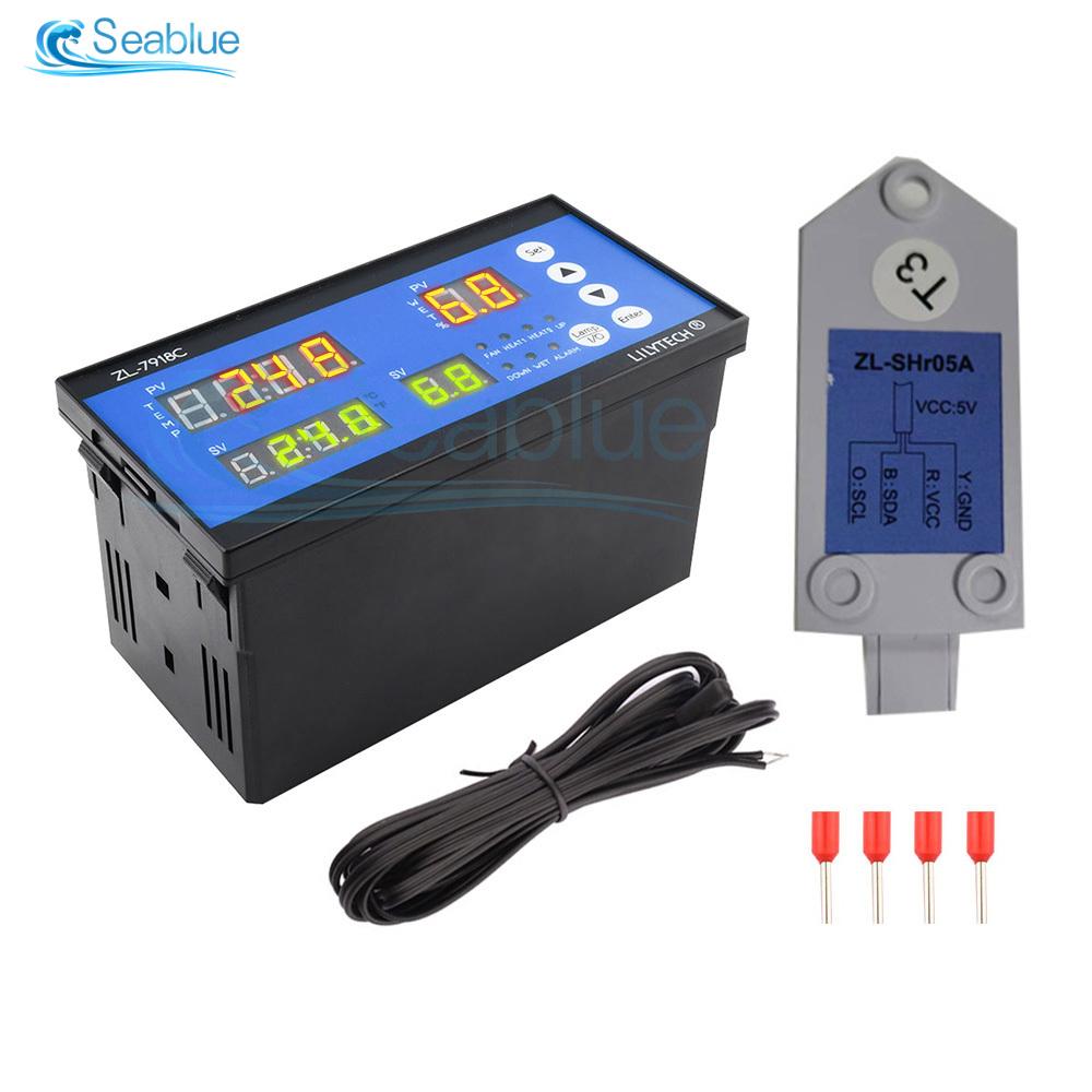 

TZL-7918C 110-220V LED Digital Temperature Humidity Controller Incubator Temperature Controller For Agricultural Farm Industrial
