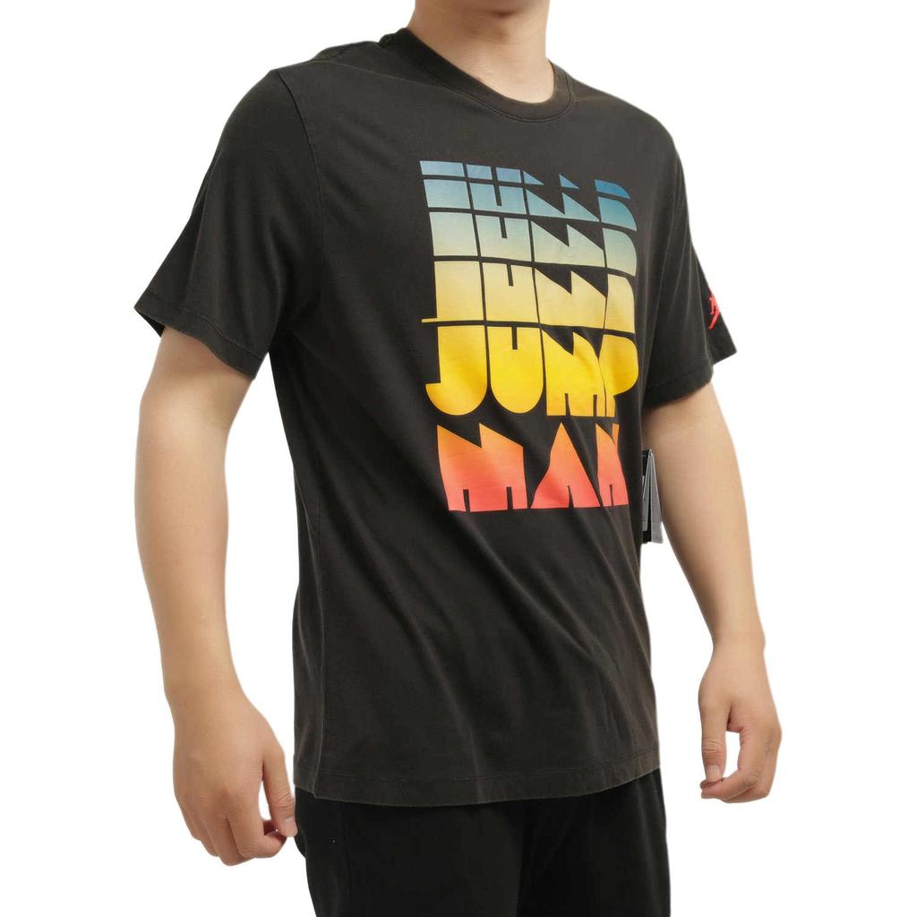 Air Jordan Retro Print Short Sleeve T-Shirt Men Tops Black CN3108-010