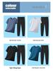 2026 Men's Summer Ice Silk Casual Round Neck Short Sleeve & Long Pants Set