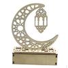 Elegant Wooden Eid Mubarak Ramadan Ornament with S