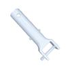 Long Lasting Swimming Pool Spa Vacuum Head Handle Replacement in White with V Clip Pin and Quick Snap Butterfly Clip