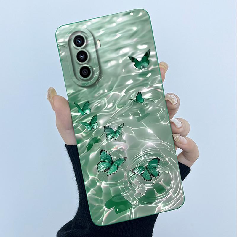 For Huawei Nova Y70 Plus Phone Case Fashion Simplicity flower Soft Matte Silicone Shell For Huawei Nova Y71 Y70 Y 70+ Back Cover