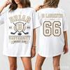 Poza kampusem Vintage Y2K Klub Hokejowy Uniwersytetu Briar Di Laurentis 66 Graficzny Unisex Poliestrowy Krótki Rękaw Letni T-shirt