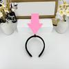 Women Girls Headband Funny Arrows Decor Elastic Hair Hoop Hair Accessory Weddings Parties Daily Wear