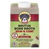Бульон из костей Брутус, Кожа и шерсть, Вегетарианский рецепт, Для собак всех возрастов, Лосось, 500 мл (16,9 жидких унций)