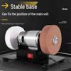 Multi-functional Desktop Mini Grinding Machine: Electric Knife Sharpener, Rust Remover & Polisher with Coarse and Fine Double Sanding Wheels