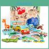 Wooden 3d Kids Puzzle Blocks For Early Education Developing Logic And Motor Skills