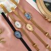 Stalen Band Kwarts Horloge Dameshorloge Niche Licht Luxe High-end Kwarts Horloge Dames Diamant-ingelegd Ovaal Wijzerplaat