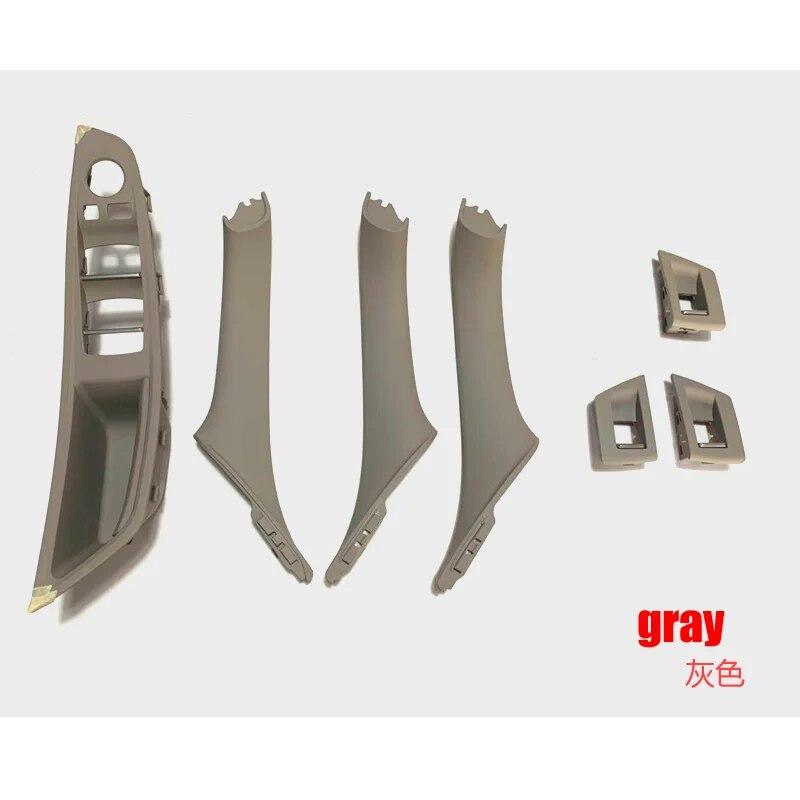 Left Hand Drive LHD For BMW 5 Series F10 F11 Gray Beige Black Car Interior Inner Door Handle Panel Pull Trim Cover